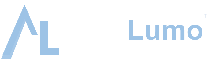 AltoLumo lockup, dark background